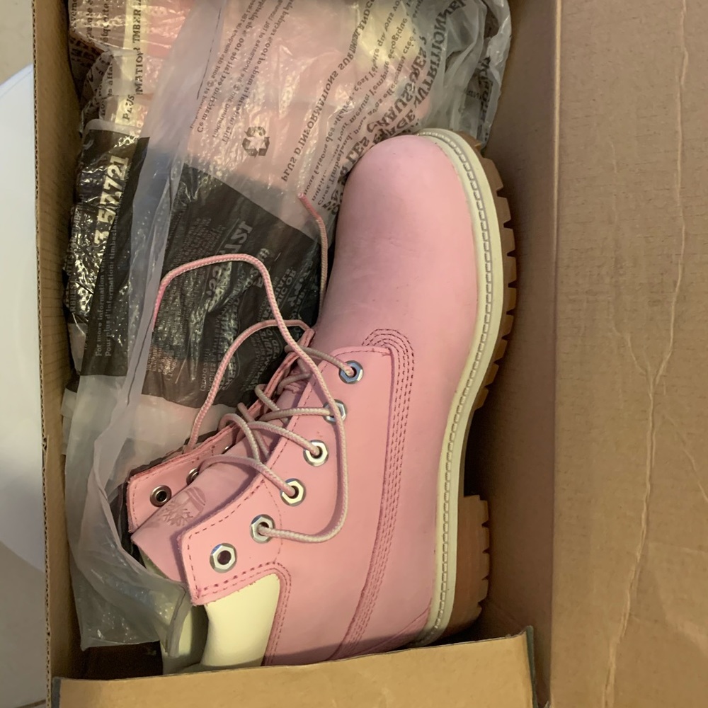 Pink Timberlands